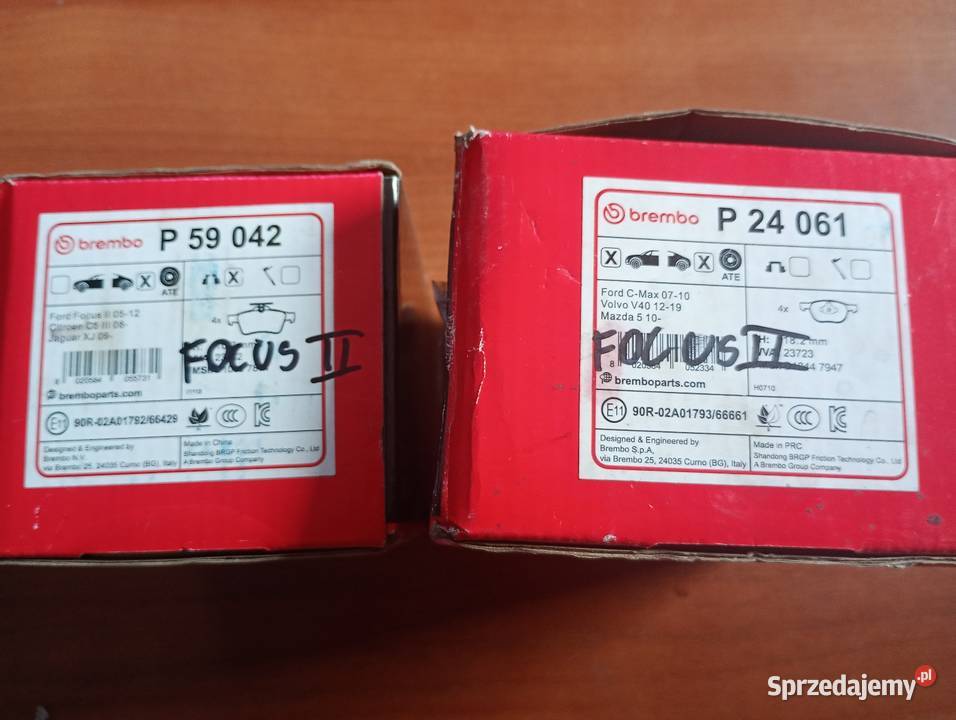 Klocki hamulcowe Brembo ford volvocitroen itp Układ hamulcowy Wtelno