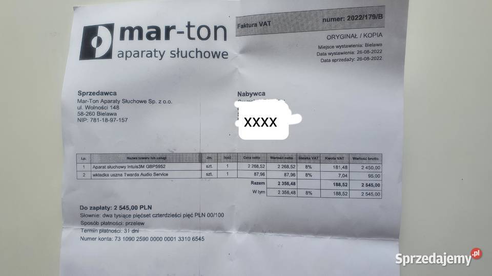 Aparat słuchowy Intuis 3M Signia z gwarancją Wrocław