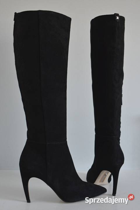 Kozaki ZAMSZOWE na szpilce Sam Edelman Fraya na Obuwie Białystok