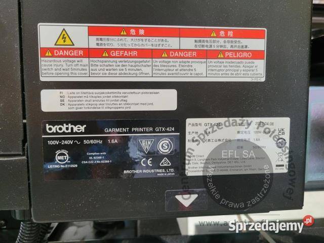 DRUKARKA BROTHER GTX 424 2022r Magnice sprzedam