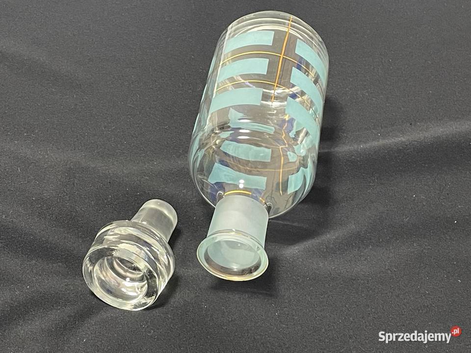 Stara karafka butelka Hortensja PRL Stara zachodniopomorskie Kołobrzeg