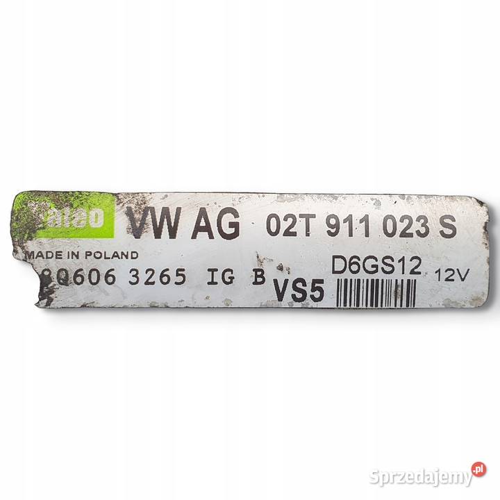 ROZRUSZNIK VW Polo IV 12 6V valeo 02T911023S BMD Chełm