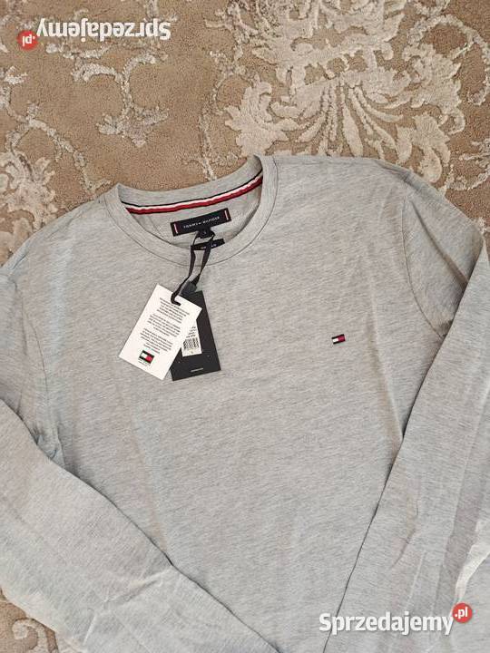 Longsleeve Tommy Hilfiger najwyższa jakość szary