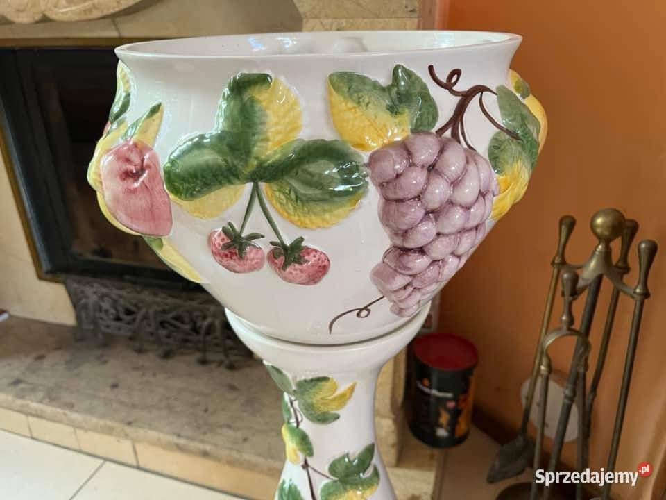 Postument doniczką Ceramiczny z owocami Wygląda Gdańsk
