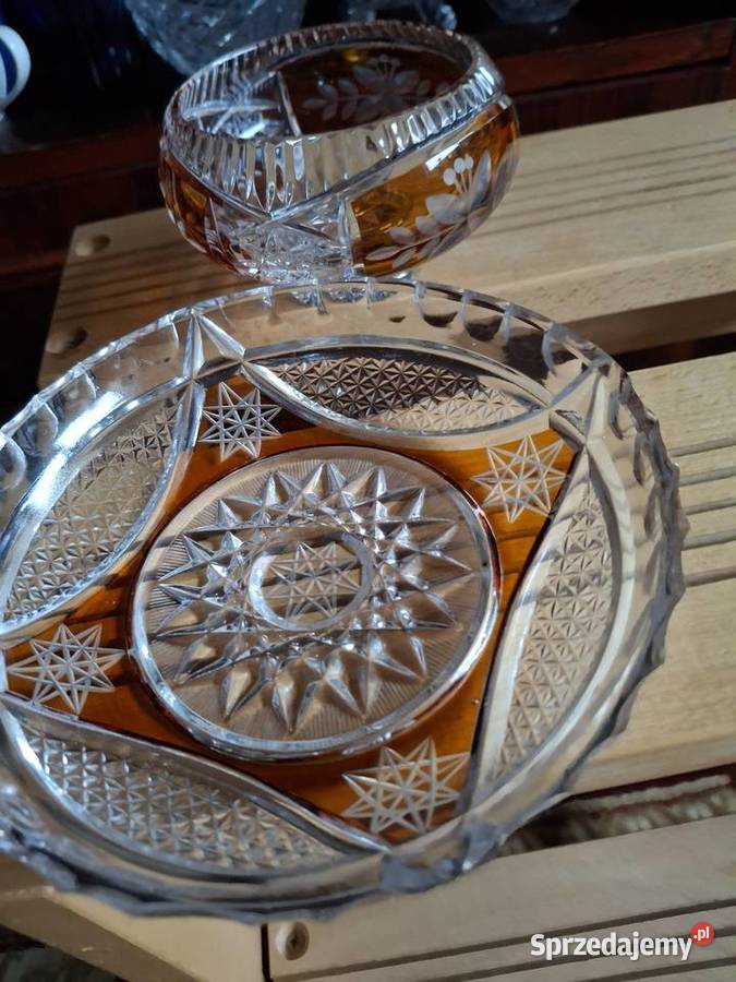 Puchari I spodeczki kryształowe