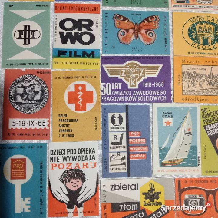 etykiety zapałczane Kolekcje Bukowno