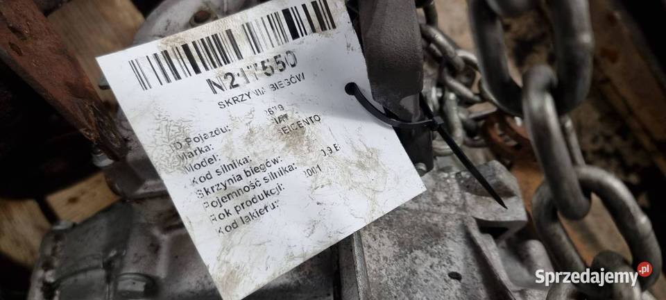 SKRZYNIA BIEGÓW FIAT SEICENTO 900 kujawsko-pomorskie Lipno