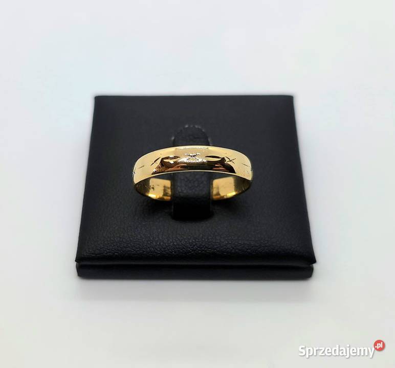 Złota obrączka próby 585 294g Rozmiar 22 złoto Obrączki Elbląg sprzedam