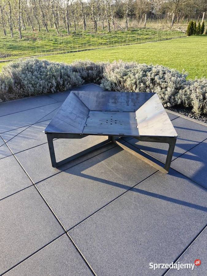palenisko ogrodowe 4MM składane 80x80 duże