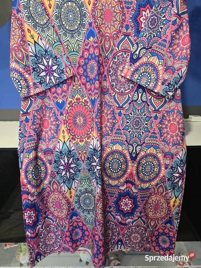 Sukienka boho mandala vintage UNI z kieszeniami śląskie Bytom sprzedam