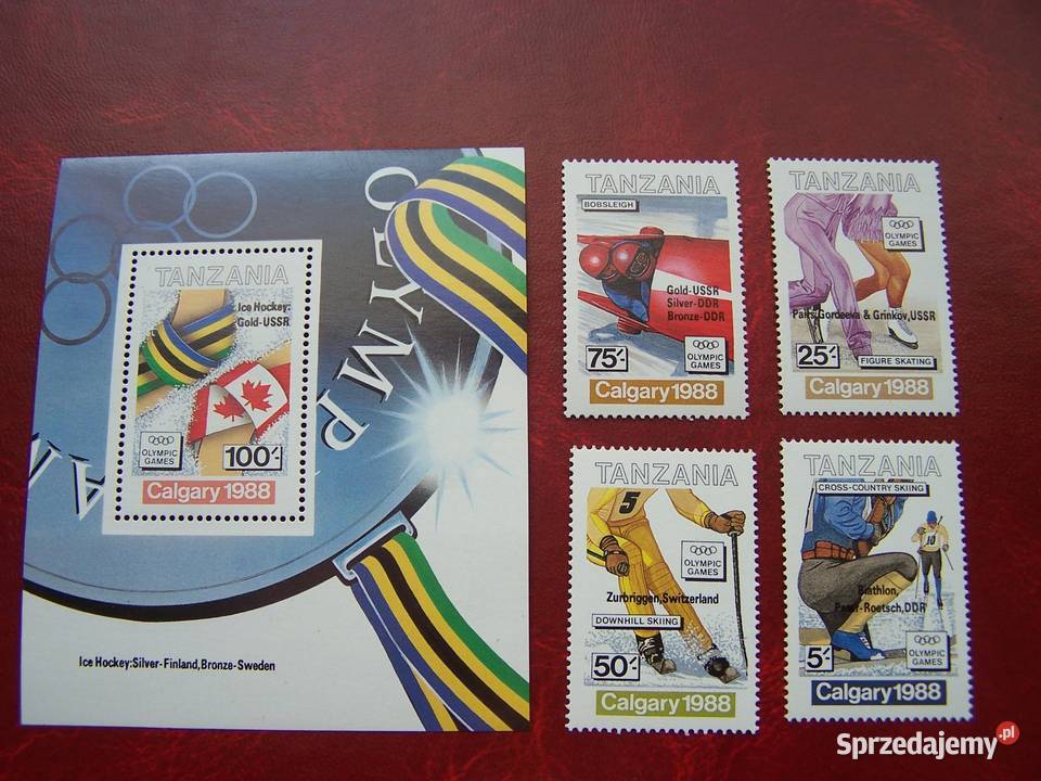Tanzania 1988 MNH Sport Olimpiada Calgary 88 śląskie Tychy sprzedam