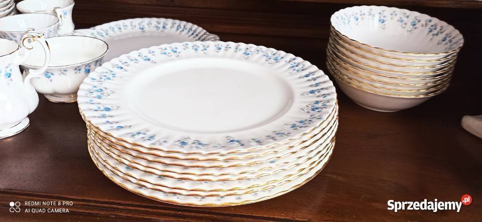 Talerz Memory Zane Royal Albert Niezapominajki Gdańsk sprzedam