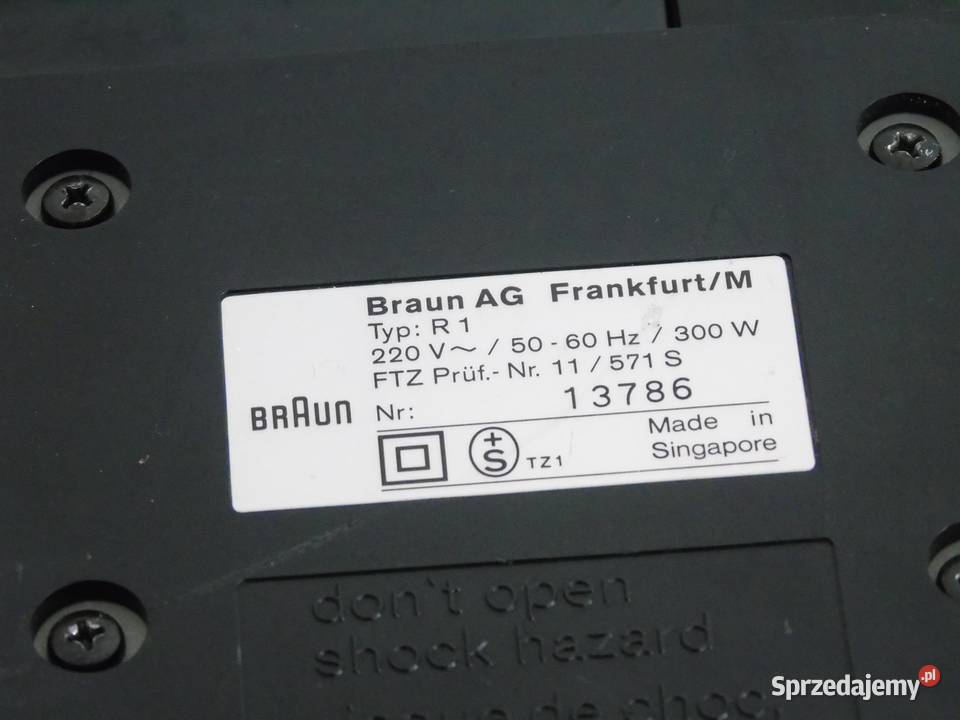 Amplituner Braun R1 Vintage WYSYŁKA Jasło