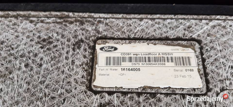 FORD MONDEO MK5 MKV KOMBI PODŁOGA DYWAN Kościerzyna sprzedam