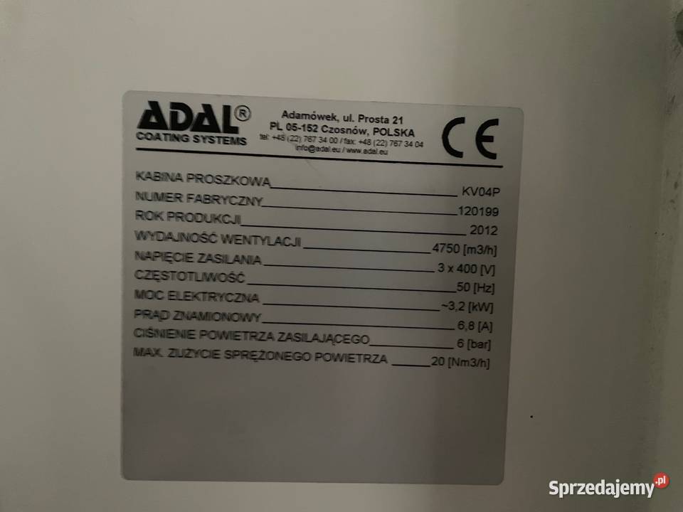 Syndyk sprzeda Malarnię farbami proszkowymi Warszawa