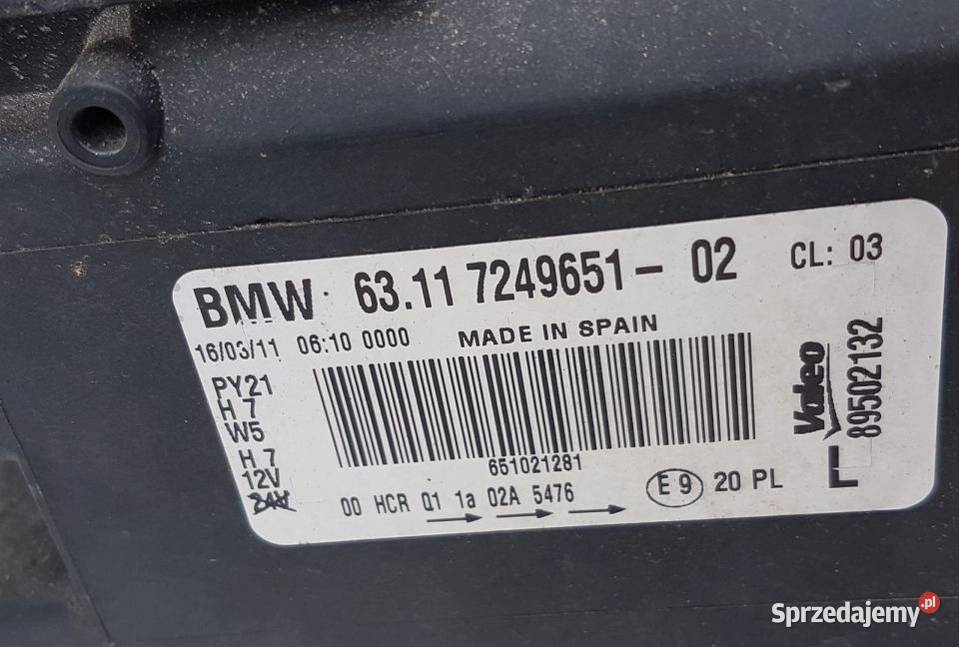 BMW E87 LIFT LCI LAMPA przednia lewa UK ANGLIK Radom sprzedam