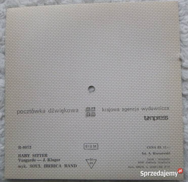 Pocztówka dźwiękowa 1978 Soul Iberica Band Baby Warszawa
