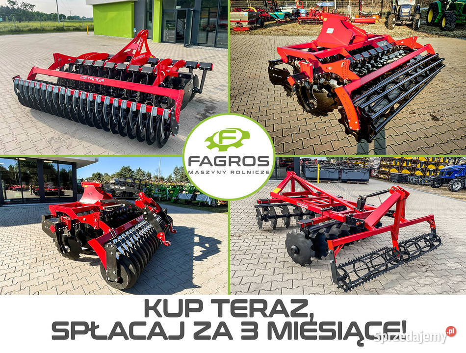 AGREGAT Talerzówka BRONA TALERZOWA Lekka nieuszkodzony Łomża