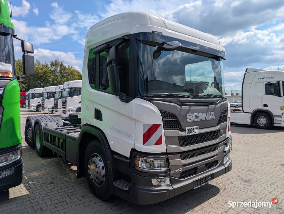 NOWA Scania P 340 B6x24NA rama pod zabudowę oś benzyna+CNG Do zabudowy małopolskie
