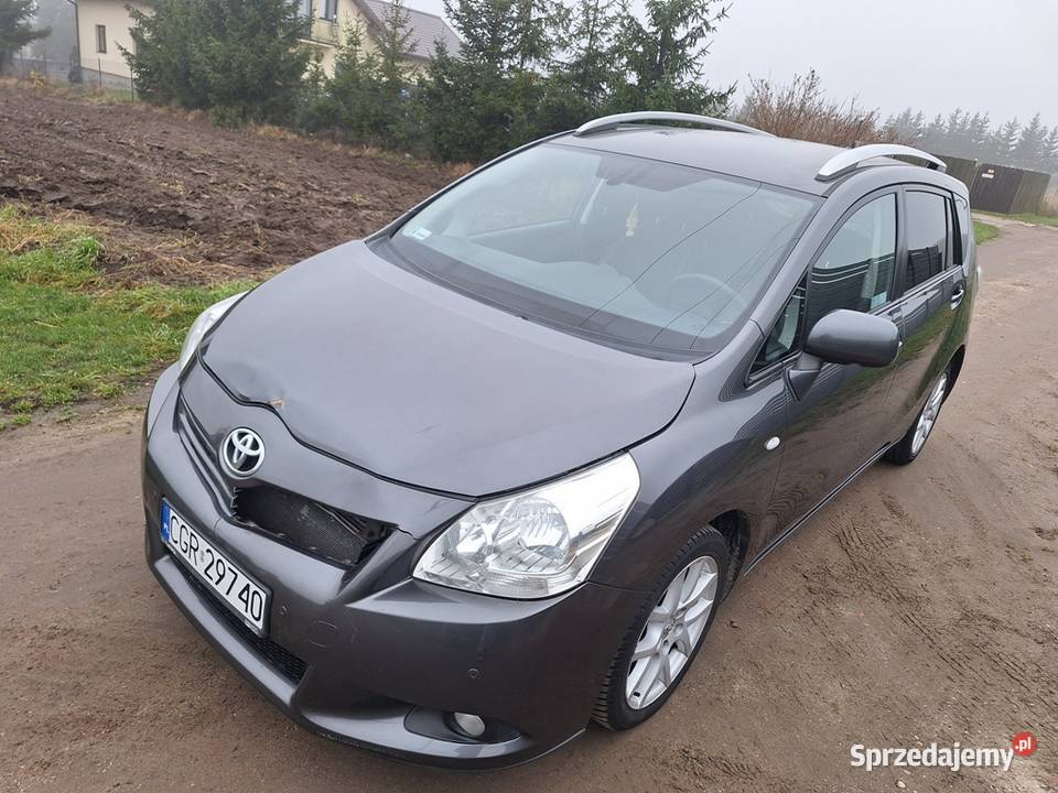 Toyota Corolla Verso 2012 20 D4D Salon Polska uszkodzony Toyota Grudziądz