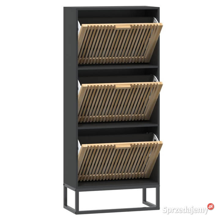 Szafka na buty czarna 52x25x120 materiał Warszawa sprzedam
