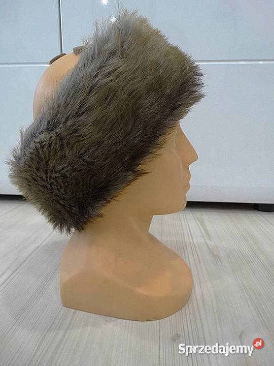 Opaska na Uszy Futrzana Zimowa Sztuczne Futerko Łomża sprzedam