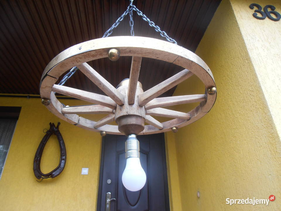 Koło drewniane żyrandol Kielce