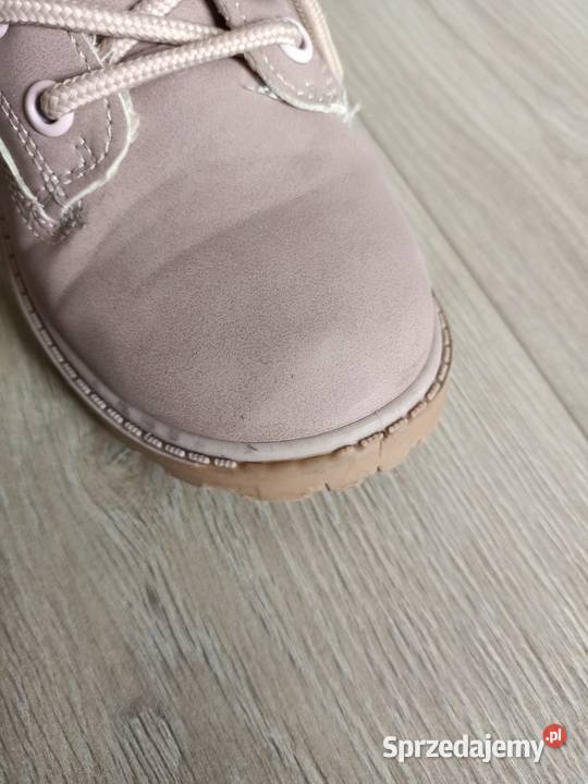 Buty botki dziecięce pudrowy róż 30