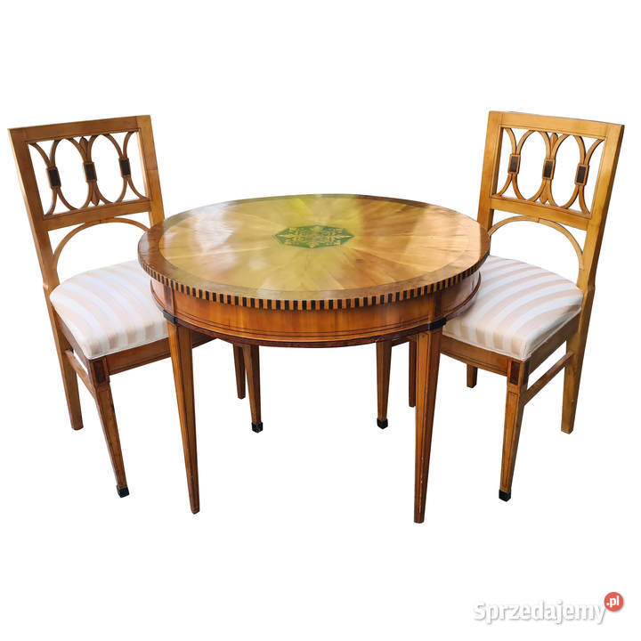 KOMPLET KAWOWY INTARSJOWANY Szczecin