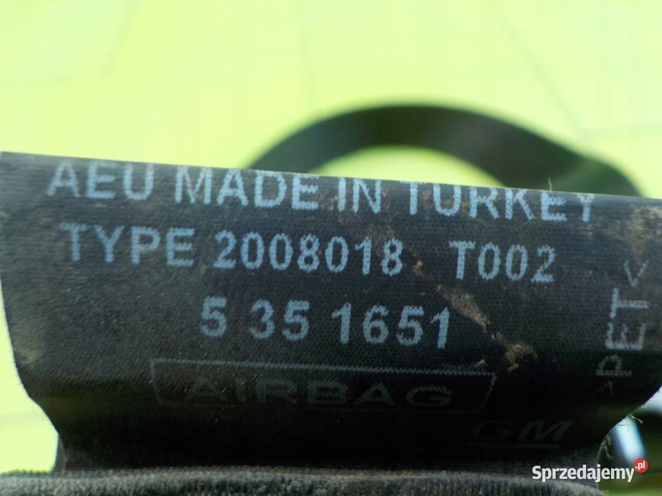 OPEL COMBO D 16r L1H1 pas bezpieczenstwa prawy osobowe Suków