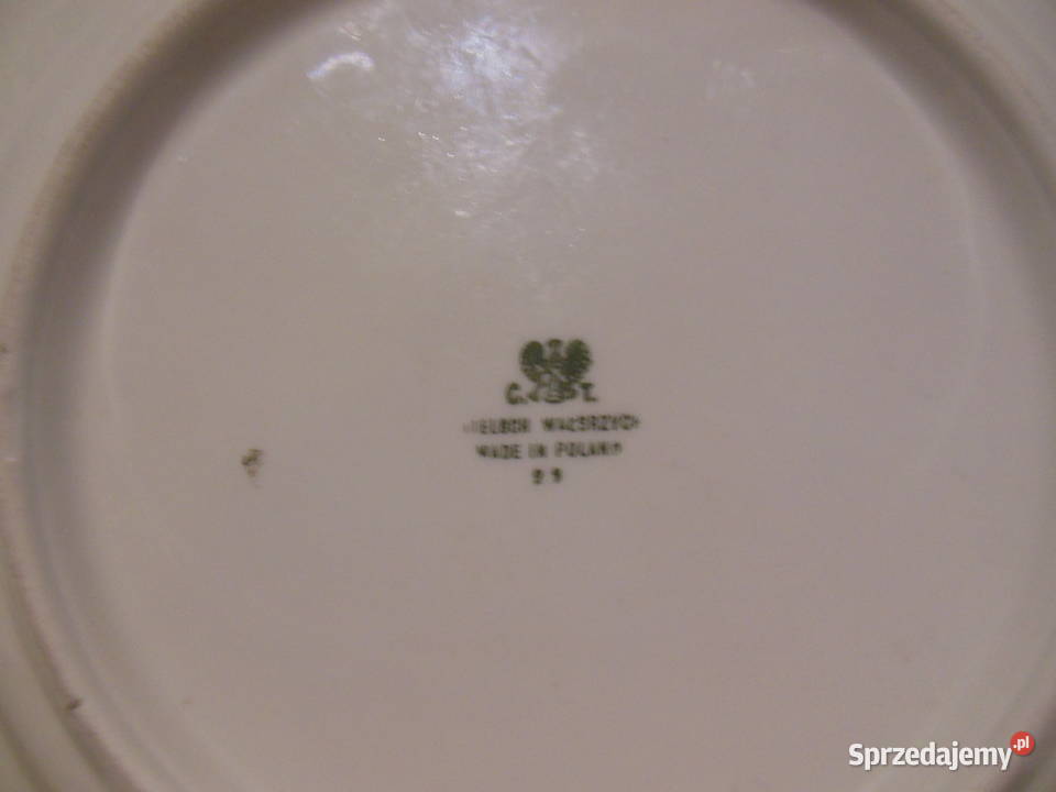 Talerze płytkie obiadowe WAŁBRZYCH PRL 2 Kielce