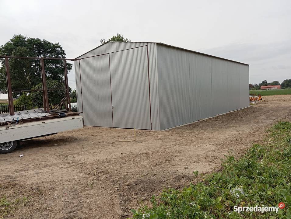 Garaż Blaszany Drewnopodobny Złoty DąbGaraże 36m2 Biłgoraj