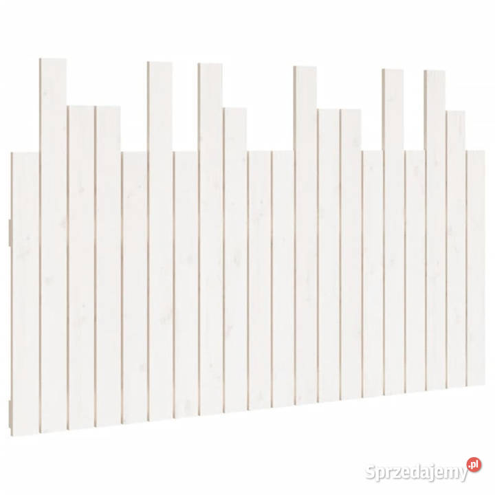 Wezgłowie łóżka białe 1275x3x80 lite drewno mazowieckie Warszawa
