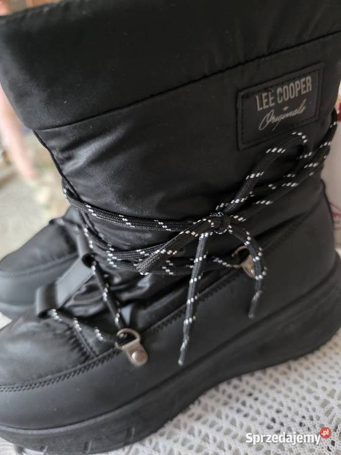 Oryginalne buty damskie Zimowe Lee Cooper czarne