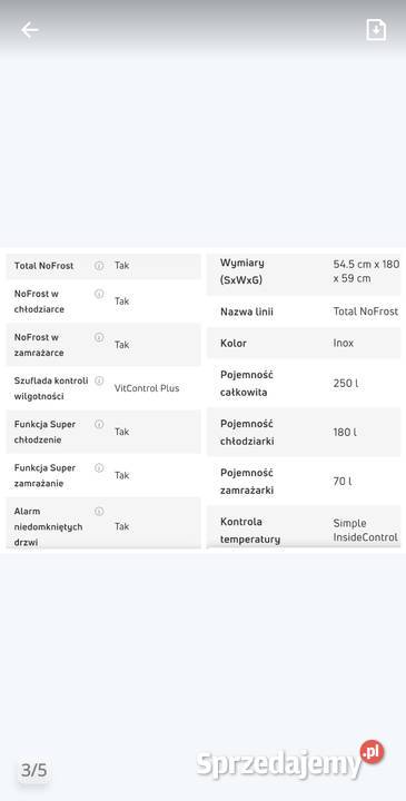 Lodówka marki AmicaFK2996N2FTX Oława