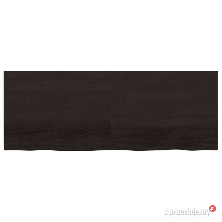 Półka ciemnobrązowa 160x60x24 wykończone drewno Warszawa