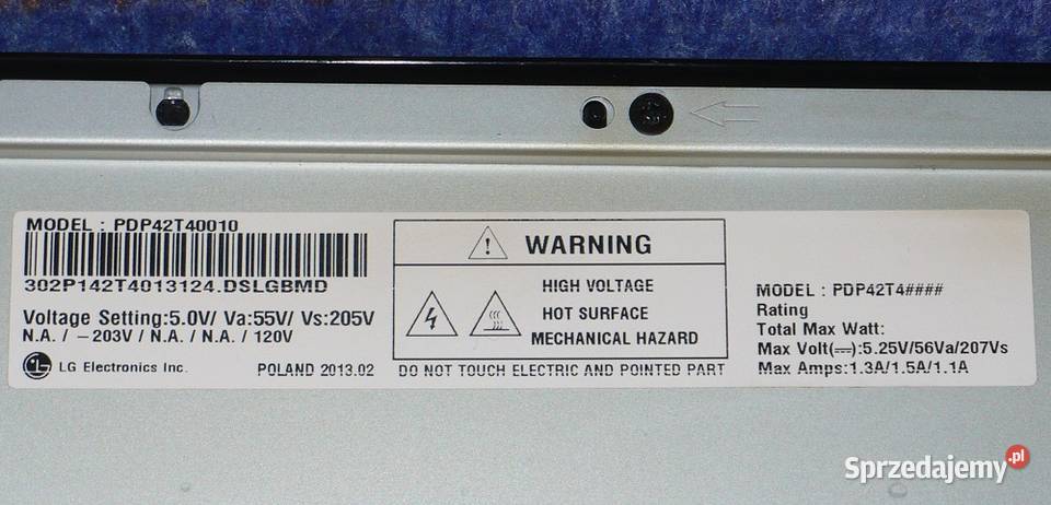 Matryca PDP42T40010 TV LG 42PN450B Lublin