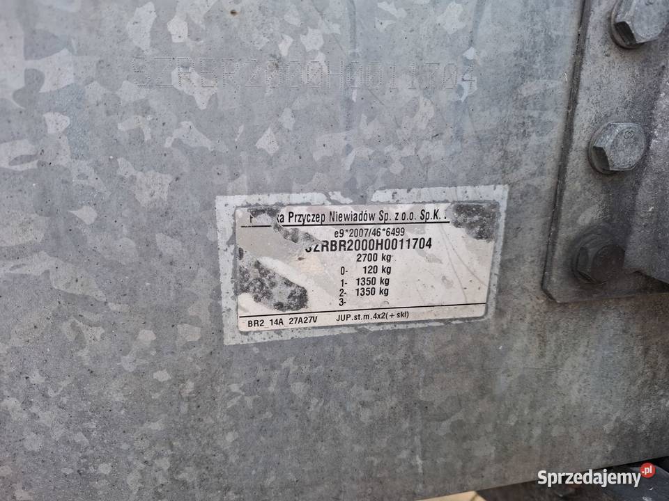 Przyczepa laweta niewiadow boro stan Zduńska Wola