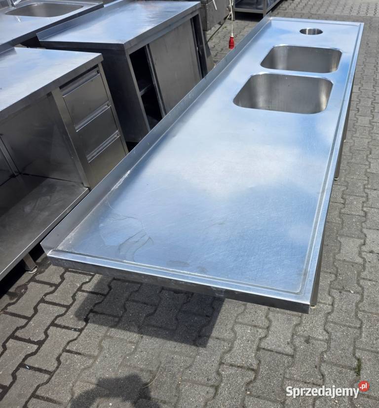 Zlew 2 Komorowy z Dziurą Na Odpady 2306585 M983 Nowe Skalmierzyce