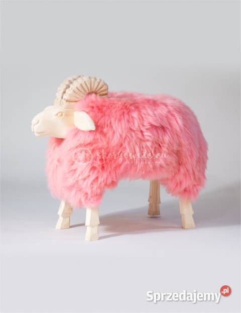 Krzesło baran baranek dekoracyjny różowy Szaflary