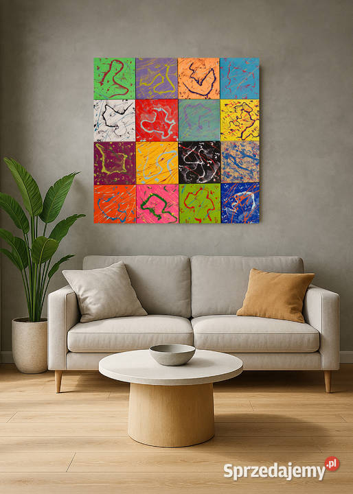 Artystyczna Instalacja Fuzja koloru Wesoła