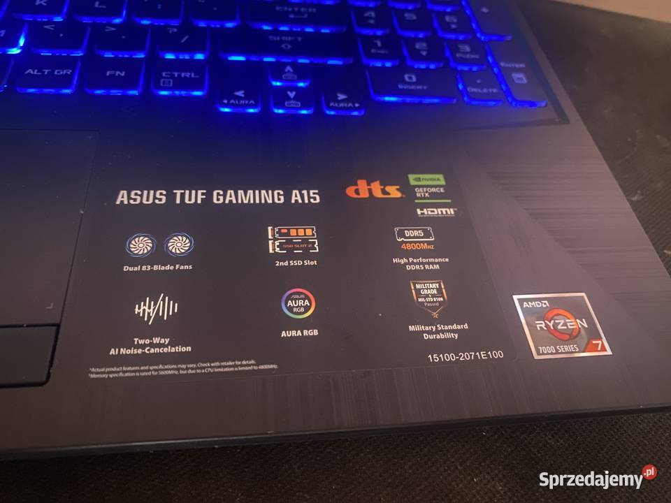 Laptop Asus tuf gaming a15 Dalachów sprzedam