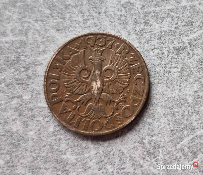 434 POLSKA II RP 5 Groszy 1937 r Wola Kruszyńska