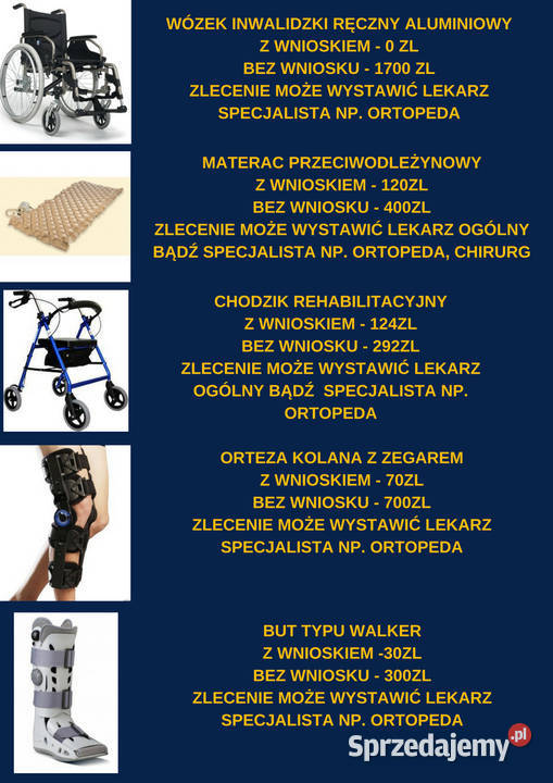 Wypożyczalnia sprzęt rehabilitacyjny Warszawa zdrowie