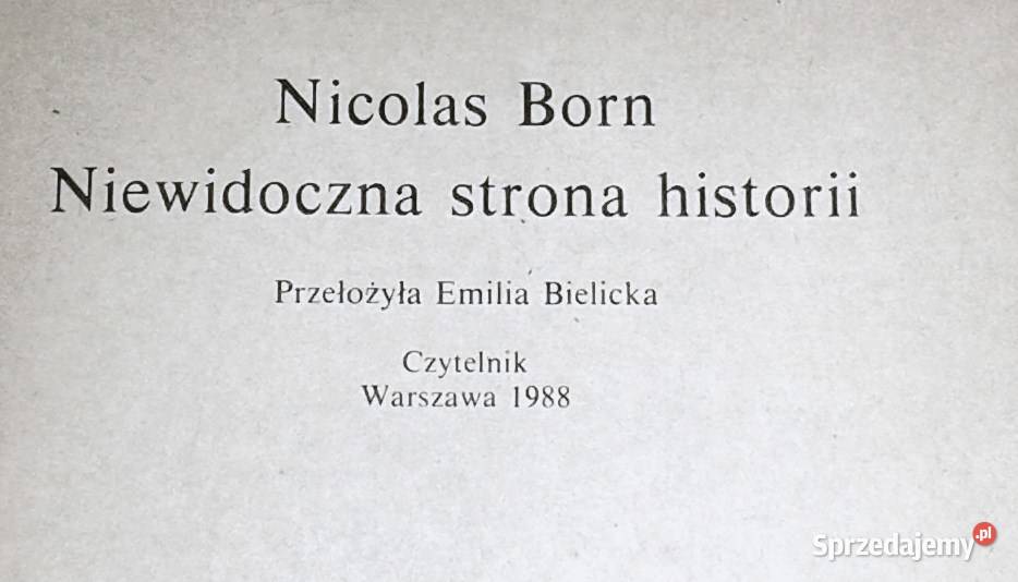 Niewidoczna strona historii Nicolas Born Chełm