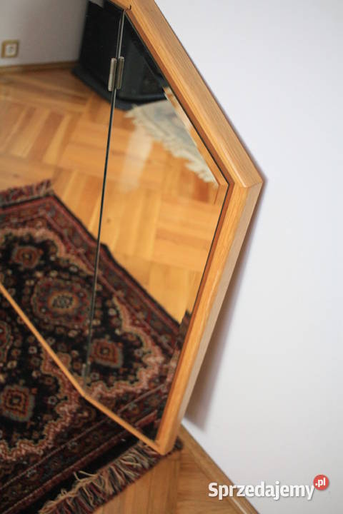 Drewniane lustro SZLIFOWANE rozkładane inny kolor Góra