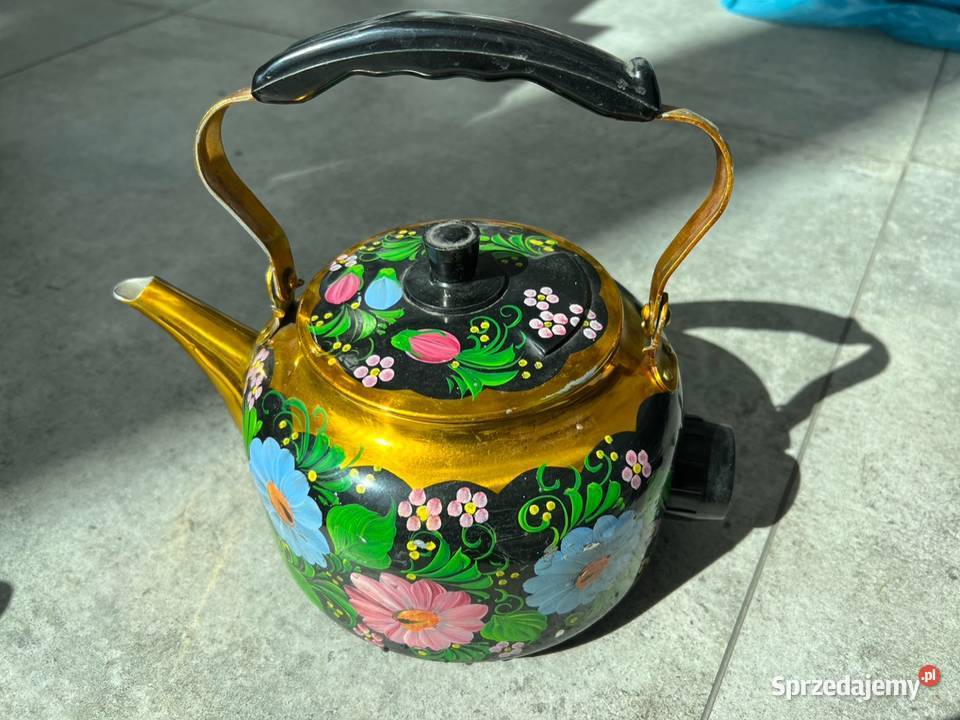 Czajnik elektryczny ręcznie malowany ZSRR łódzkie Sosnowiec