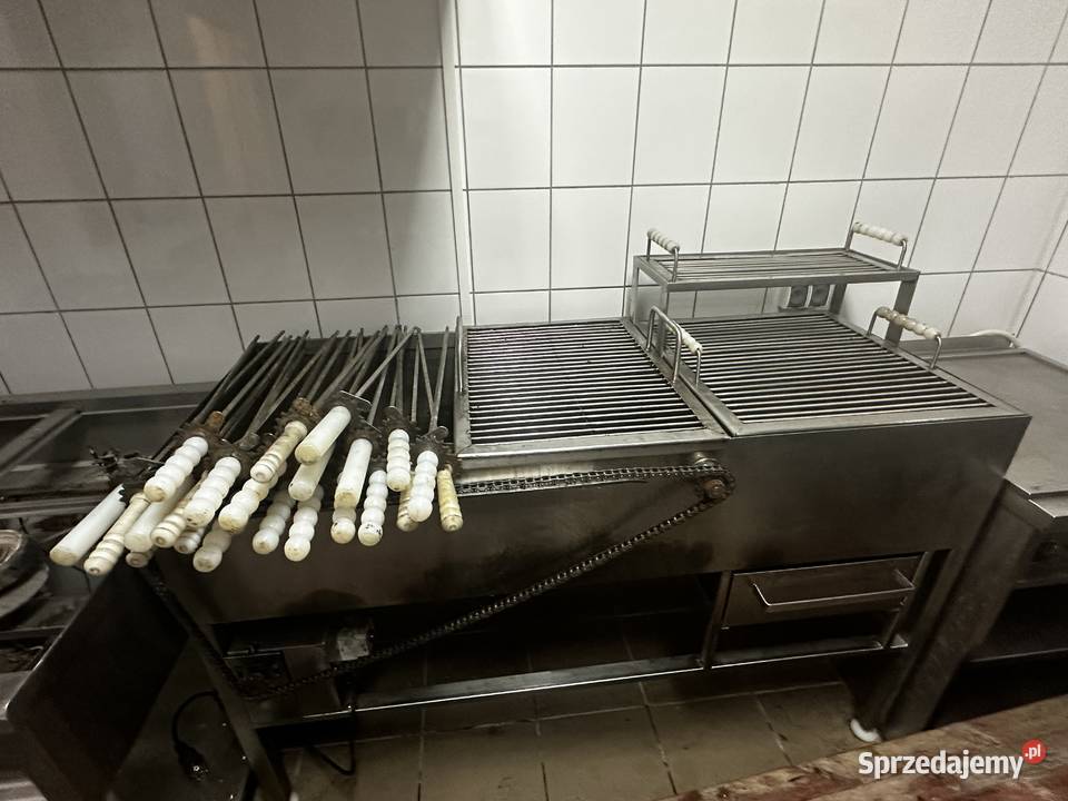 Grill gastronomiczny węglowy z napędem 230V Stargard