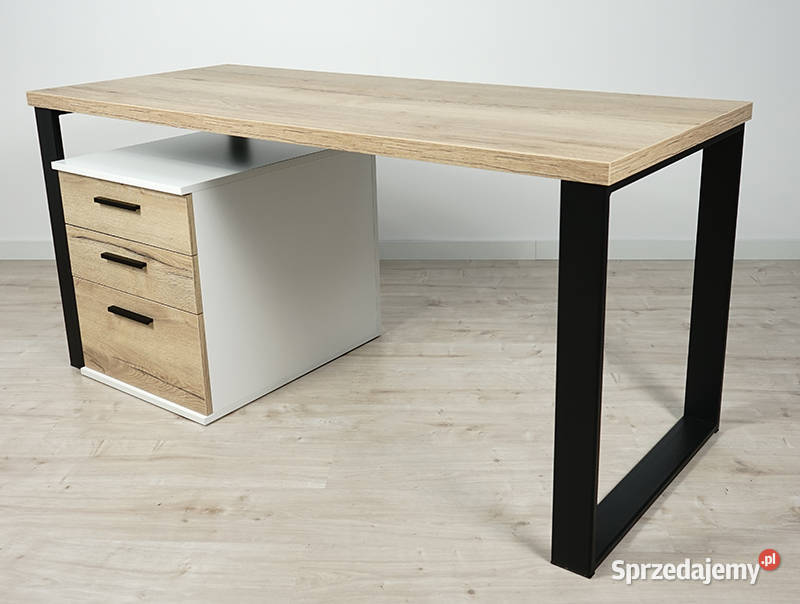 Biurko Neptun kontenerek Dąb Halifax 140 68cm sprzedam