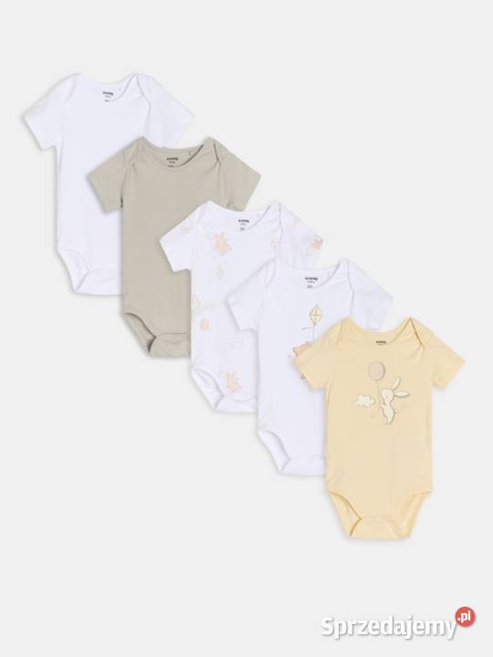 Body Sinsay 56 bawełna pięciopak 5 sztuk 5 pack Szczecin